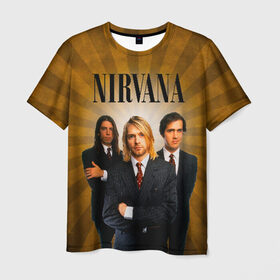Мужская футболка 3D с принтом Nirvana в Петрозаводске, 100% полиэфир | прямой крой, круглый вырез горловины, длина до линии бедер | 90 | alternative | crimson | david grohl | foo fighters | grunge | kurt cobain | music | nirvana | rip | rock | smile | гранж | группа | девяностые | курт кобейн | музыка | нирвана | рок