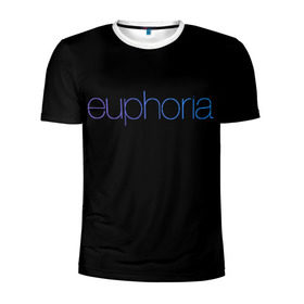 Мужская футболка 3D спортивная с принтом сериал Euphoria в Петрозаводске, 100% полиэстер с улучшенными характеристиками | приталенный силуэт, круглая горловина, широкие плечи, сужается к линии бедра | zendaya | зендея | ру беннетт | сериал euphoria | эйфория