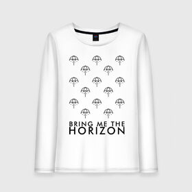 Женский лонгслив хлопок с принтом BRING ME THE HORIZON в Петрозаводске, 100% хлопок |  | bmth | bring me the horizon