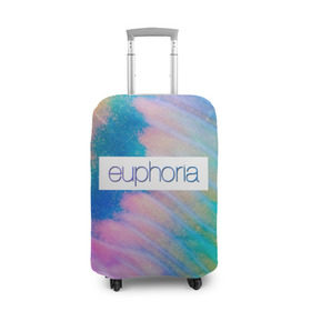 Чехол для чемодана 3D с принтом сериал Euphoria в Петрозаводске, 86% полиэфир, 14% спандекс | двустороннее нанесение принта, прорези для ручек и колес | zendaya | зендея | ру беннетт | сериал euphoria | эйфория