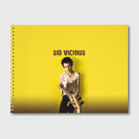 Альбом для рисования с принтом Sid Vicious в Петрозаводске, 100% бумага
 | матовая бумага, плотность 200 мг. | england | music | my way | no future | sid and nancy | sid vicious | trash | музыка | панк | рок | сид вишес | сид и ненси