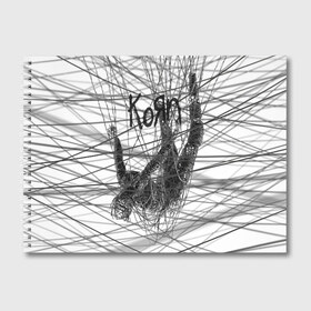 Альбом для рисования с принтом Korn The Nothing в Петрозаводске, 100% бумага
 | матовая бумага, плотность 200 мг. | Тематика изображения на принте: alternative | heavy | korn | koяn | metal | rapcore | rock | the nothing | youll never find me | джонатан дэвис | корн | корни | коян | ню метал | нюметал | рок