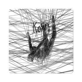 Магнит виниловый Квадрат с принтом Korn: The Nothing в Петрозаводске, полимерный материал с магнитным слоем | размер 9*9 см, закругленные углы | Тематика изображения на принте: alternative | heavy | korn | koяn | metal | rapcore | rock | the nothing | youll never find me | джонатан дэвис | корн | корни | коян | ню метал | нюметал | рок