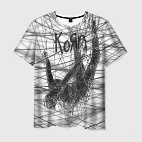 Мужская футболка 3D с принтом Korn: The Nothing в Петрозаводске, 100% полиэфир | прямой крой, круглый вырез горловины, длина до линии бедер | alternative | heavy | korn | koяn | metal | rapcore | rock | the nothing | youll never find me | джонатан дэвис | корн | корни | коян | ню метал | нюметал | рок