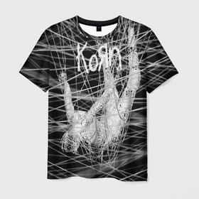 Мужская футболка 3D с принтом Korn: The Nothing в Петрозаводске, 100% полиэфир | прямой крой, круглый вырез горловины, длина до линии бедер | alternative | heavy | korn | koяn | metal | rapcore | rock | the nothing | youll never find me | джонатан дэвис | корн | корни | коян | ню метал | нюметал | рок