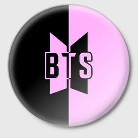 Значок с принтом BTS в Петрозаводске,  металл | круглая форма, металлическая застежка в виде булавки | bangtan boys | bts | love yourself | бтс