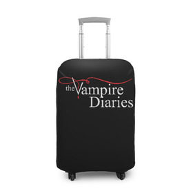Чехол для чемодана 3D с принтом Дневники Вампира в Петрозаводске, 86% полиэфир, 14% спандекс | двустороннее нанесение принта, прорези для ручек и колес | the vampire diaries | дневники вампира