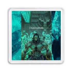 Магнит 55*55 с принтом Darksiders 2 в Петрозаводске, Пластик | Размер: 65*65 мм; Размер печати: 55*55 мм | 3d | 3dвосприятие | action rpg | darksiders 2 | апокалипсис | арт | верблюд | война | всадник | желтый | зеброид | игра | караван | компьютерная | конь | монстры | серый | слешер