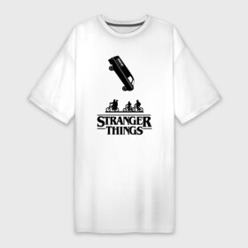 Платье-футболка хлопок с принтом STRANGER THINGS в Петрозаводске,  |  | stranger 2 | stranger 3 | stranger things 3 | things 2 | things 3 | очень странные дела | очень странные дела 3. | очень странный дело