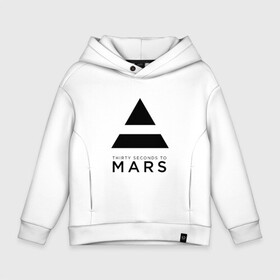 Детское худи Oversize хлопок с принтом 30 SECONDS TO MARS в Петрозаводске, френч-терри — 70% хлопок, 30% полиэстер. Мягкий теплый начес внутри —100% хлопок | боковые карманы, эластичные манжеты и нижняя кромка, капюшон на магнитной кнопке | 30 seconds to mars | 30 секунд до марса | jared leto | thirty seconds to mars | джаред лето