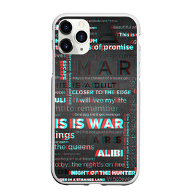 Чехол для iPhone 11 Pro Max матовый с принтом 30 SECONDS TO MARS в Петрозаводске, Силикон |  | 30 seconds to mars | 30 секунд до марса | jared leto | thirty seconds to mars | джаред лето