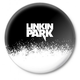Значок с принтом LINKIN PARK в Петрозаводске,  металл | круглая форма, металлическая застежка в виде булавки | chester bennington | linkin park | mike shinoda | линкин парк