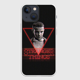 Чехол для iPhone 13 mini с принтом STRANGER THINGS в Петрозаводске,  |  | 11 | eleven | stranger | things | дела | крайне | оди | одиннадцатая | одиннадцать | очень | события | странные