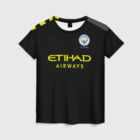 Женская футболка 3D с принтом De Bruyne away 19-20 в Петрозаводске, 100% полиэфир ( синтетическое хлопкоподобное полотно) | прямой крой, круглый вырез горловины, длина до линии бедер | champions | de bruyne | england | manchester city | англия | де брюйне | лига чемпионов | манчестер сити