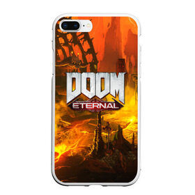 Чехол для iPhone 7Plus/8 Plus матовый с принтом DOOM ETERNAL в Петрозаводске, Силикон | Область печати: задняя сторона чехла, без боковых панелей | doom | doom eternal | game | дум