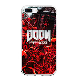 Чехол для iPhone 7Plus/8 Plus матовый с принтом DOOM ETERNAL в Петрозаводске, Силикон | Область печати: задняя сторона чехла, без боковых панелей | doom | doom eternal | game | дум