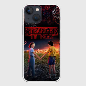 Чехол для iPhone 13 mini с принтом STRANGER THINGS в Петрозаводске,  |  | 011 | down | eleven | netflix | season | series | strange | stranger | things | upside | дела | дина | загадочные | монстр | монстры | одиннадцать | очень | сезон | сериал | сериалы | события | странные | ужасы