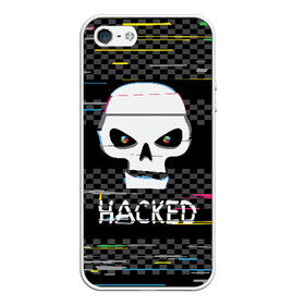 Чехол для iPhone 5/5S матовый с принтом Hacked в Петрозаводске, Силикон | Область печати: задняя сторона чехла, без боковых панелей | hacker | hacknet | взлом | виртуальность | кибер | киберпанк | программист | хакер