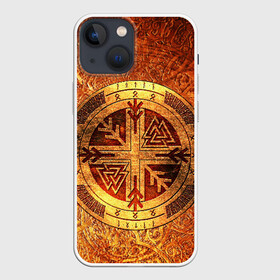Чехол для iPhone 13 mini с принтом Кельтские узоры в Петрозаводске,  |  | 3d | абстракция | арт | вальхаллы | кельтские узоры | медь | символ