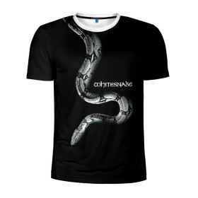 Мужская футболка 3D спортивная с принтом WHITESNAKE в Петрозаводске, 100% полиэстер с улучшенными характеристиками | приталенный силуэт, круглая горловина, широкие плечи, сужается к линии бедра | whitesnake | ws | белая змея | блюз | вайт | вайтснек | вс | глэм | джоэл хокстра | дэвид ковердэйл | майкл девин | метал | микеле луппи | реб бич | рок группа | снек | томми олдридж | хард | хеви