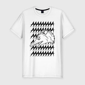 Мужская футболка премиум с принтом Злой опосум в Петрозаводске, 92% хлопок, 8% лайкра | приталенный силуэт, круглый вырез ворота, длина до линии бедра, короткий рукав | животные | крик | опоссум