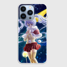 Чехол для iPhone 13 Pro с принтом Зайчик и Хацуне Мику в Петрозаводске,  |  | anime | character | geisha | hatsune miku | japan | kimono | manga | style | аниме | вокалоид | девушки | манга | мульт | оружие | сёдзё | сериал | хатсуне мику