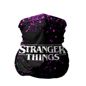 Бандана-труба 3D с принтом STRANGER THINGS в Петрозаводске, 100% полиэстер, ткань с особыми свойствами — Activecool | плотность 150‒180 г/м2; хорошо тянется, но сохраняет форму | stranger things | очень странные дела