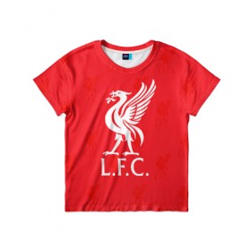 Детская футболка 3D с принтом Liverpool (4) в Петрозаводске, 100% гипоаллергенный полиэфир | прямой крой, круглый вырез горловины, длина до линии бедер, чуть спущенное плечо, ткань немного тянется | champions | england | league | liverpool | англия | ливерпуль | лига | чемпионов