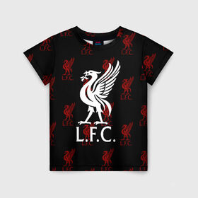 Детская футболка 3D с принтом Liverpool (5) в Петрозаводске, 100% гипоаллергенный полиэфир | прямой крой, круглый вырез горловины, длина до линии бедер, чуть спущенное плечо, ткань немного тянется | champions | england | league | liverpool | англия | ливерпуль | лига | чемпионов