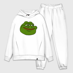 Мужской костюм хлопок OVERSIZE с принтом PepeHappy в Петрозаводске,  |  | feels bad man | feels good man | pepe | pepe the frog | sad pepe | грустная лягушка | пепе