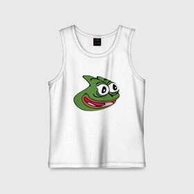 Детская майка хлопок с принтом Pepega в Петрозаводске,  |  | feels bad man | feels good man | pepe | pepe the frog | sad pepe | грустная лягушка | пепе | пепега