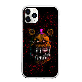 Чехол для iPhone 11 Pro Max матовый с принтом FNAF Nightmare в Петрозаводске, Силикон |  | Тематика изображения на принте: blood | five nights at freddy’s | fnaf | game | horror | игра | кровь | пять ночей у фредди | ужас | фнаф | фреди