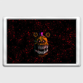 Магнит 45*70 с принтом FNAF Nightmare в Петрозаводске, Пластик | Размер: 78*52 мм; Размер печати: 70*45 | blood | five nights at freddy’s | fnaf | game | horror | игра | кровь | пять ночей у фредди | ужас | фнаф | фреди