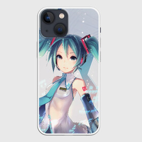 Чехол для iPhone 13 mini с принтом МИКУ ХАЦУНЭ | MIKU HATSUNE в Петрозаводске,  |  | anime | character | geisha | hatsune miku | japan | kimono | manga | style | аниме | вокалоид | девушки | манга | мульт | оружие | сёдзё | сериал | хатсуне мику