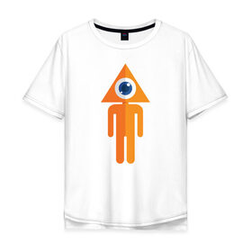 Мужская футболка хлопок Oversize с принтом Новый мировой порядок в Петрозаводске, 100% хлопок | свободный крой, круглый ворот, “спинка” длиннее передней части | Тематика изображения на принте: 