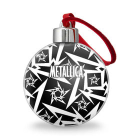 Ёлочный шар с принтом Metallica в Петрозаводске, Пластик | Диаметр: 77 мм | metalica | metallica | группа | джеймс хэтфилд | кирк хэмметт | ларс ульрих | метал | металика | металлика | миталика | музыка | роберт трухильо | рок | трэш | трэшметал | хард | хеви