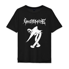 Мужская футболка хлопок Oversize с принтом Ghostemane в Петрозаводске, 100% хлопок | свободный крой, круглый ворот, “спинка” длиннее передней части | ghostemane | ill biz | mercury | noise | young crowley | рэп | рэпер | эрик уитни