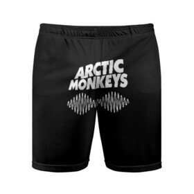 Мужские шорты спортивные с принтом ARCTIC MONKEYS в Петрозаводске,  |  | arctic monkeys | арктик манкис | арктические мартышки