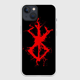 Чехол для iPhone 13 с принтом BERSERK logo elements red в Петрозаводске,  |  | anime | anime berserk | berserk | knight | manga | аниме | аниме берсерк | берсерк | манга | рыцарь