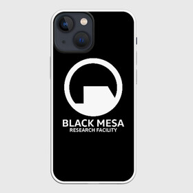 Чехол для iPhone 13 mini с принтом BLACK MESA в Петрозаводске,  |  | aperture laboratorie | black mesa | gordon freeman | half life | half life 3 | valve | блэк меса | вэлв | гордон фриман | халф лайф