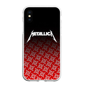 Чехол для iPhone XS Max матовый с принтом METALLICA в Петрозаводске, Силикон | Область печати: задняя сторона чехла, без боковых панелей | metallica | металлика