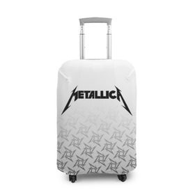 Чехол для чемодана 3D с принтом METALLICA в Петрозаводске, 86% полиэфир, 14% спандекс | двустороннее нанесение принта, прорези для ручек и колес | metallica | металлика
