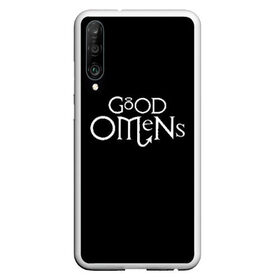 Чехол для Honor P30 с принтом GOOD OMENS в Петрозаводске, Силикон | Область печати: задняя сторона чехла, без боковых панелей | good omens | благие знамения | терри пратчетт