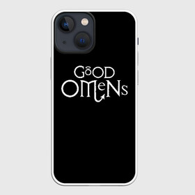 Чехол для iPhone 13 mini с принтом GOOD OMENS | БЛАГИЕ ЗНАМЕНИЯ в Петрозаводске,  |  | good omens | благие знамения | терри пратчетт