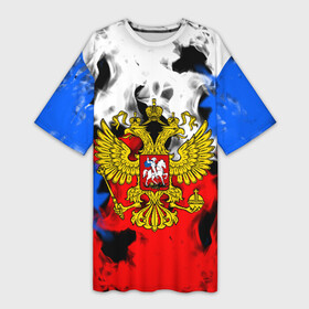 Платье-футболка 3D с принтом RUSSIA Flame Collection в Петрозаводске,  |  | fire | flame | russia | sport | tricolor | герб | огонь | патриот | патриотизм | пламя | россия | спорт | триколор | флаг россии