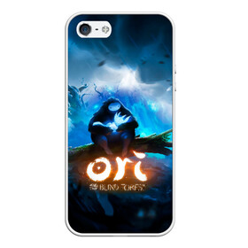 Чехол для iPhone 5/5S матовый с принтом Ori - And The Will Of The Wisp в Петрозаводске, Силикон | Область печати: задняя сторона чехла, без боковых панелей | microsoft studios | moon studios | ori | ori and the blind forest | unity | лес | луна | нибела | ночной лес | ночь | ори | платформер | сова