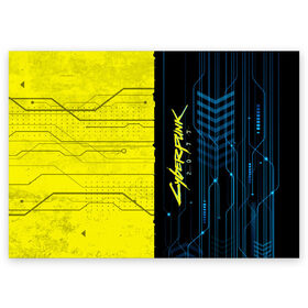 Поздравительная открытка с принтом CYBERPUNK 2077 в Петрозаводске, 100% бумага | плотность бумаги 280 г/м2, матовая, на обратной стороне линовка и место для марки
 | Тематика изображения на принте: 2077 | cyber | cyberpunk | demon | glitch | keanu | logo | punk | reeves | samurai | symbol | team | trauma | глитч | демон | киану | кибер | киберпанк | клан | лого | логотип | огонь | панк | ривз | самурай | символ