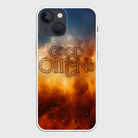 Чехол для iPhone 13 mini с принтом Good Omens в Петрозаводске,  |  | good | omens | sheen | tennant | азирафель | ангел | благие знамения | демон | кроули | падший | теннант | шин