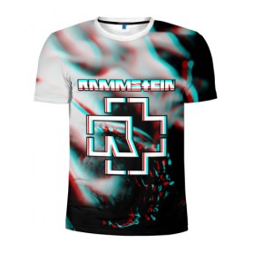 Мужская футболка 3D спортивная с принтом RAMMSTEIN в Петрозаводске, 100% полиэстер с улучшенными характеристиками | приталенный силуэт, круглая горловина, широкие плечи, сужается к линии бедра | lindemann | rammstein | рамштайн | тилль линдеманн