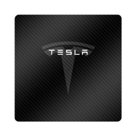 Магнит виниловый Квадрат с принтом TESLA (1) в Петрозаводске, полимерный материал с магнитным слоем | размер 9*9 см, закругленные углы | Тематика изображения на принте: elon | elon musk | musk | space | tesla | автолюбитель | автомобиль | илон маск | тесла